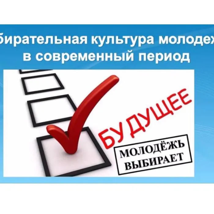 Избирательная культура молодёжи в современный период